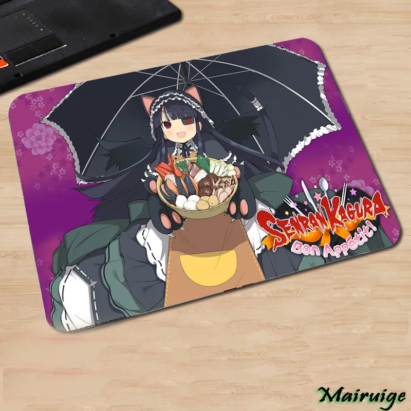 Популярный резиновый коврик для мыши Mairuige ПК и игр в стиле аниме Senran Kagura