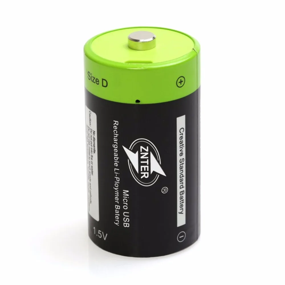 ZNTER 1 5 V 4000 mAh Батарея Micro перезаряжаемые по USB батареи D Lipo LR20 батарея для RC камеры