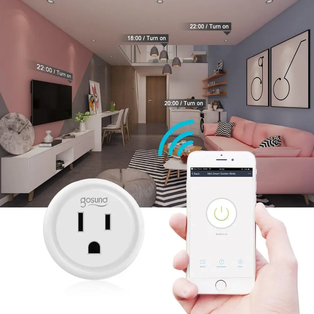 

Mini Standard 10A US Smart Wifi Plug with Power Monitor Socket Outlet