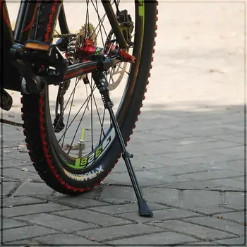 

Bicycle Parking Rack Kickstand Heavy Duty Adjustable Mountain Bike Cycle Side Rear Kick Stand for 16 20 24 26 700C A