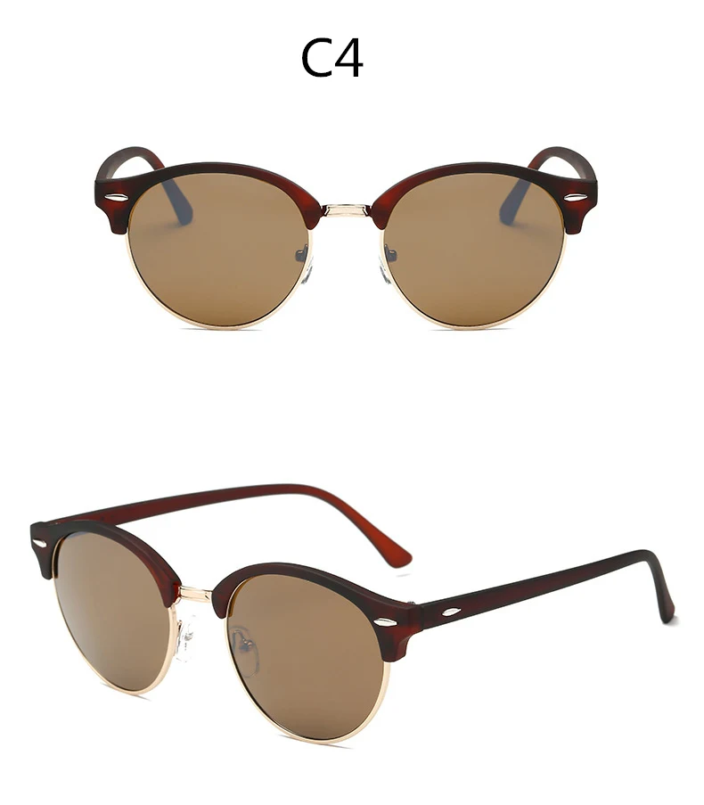 ASOUZ 2019 new round men's sunglasses UV400 fashion brand ladies glasses classic retro popular designer design driving sunglasses (13)