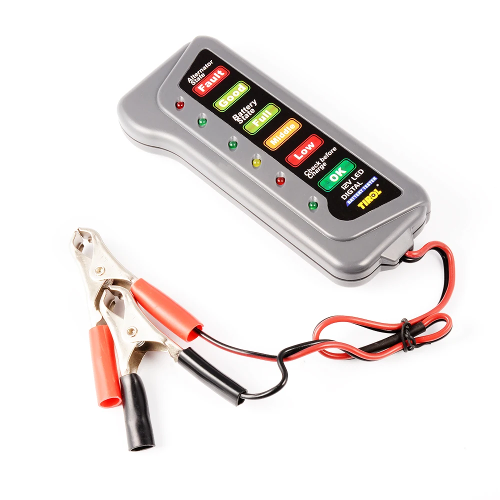 12V Car Battery Alternator Tester Diagnostic Tools for Motocycle