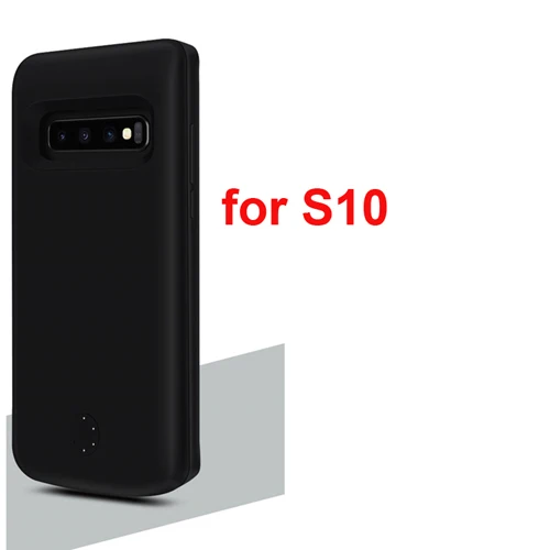 Быстрое зарядное устройство чехол для samsung Galaxy S10/S10 Plus/S10e внешний аккумулятор 5000 мАч/6000 мАч чехол для аккумулятора - Цвет: Black for S10