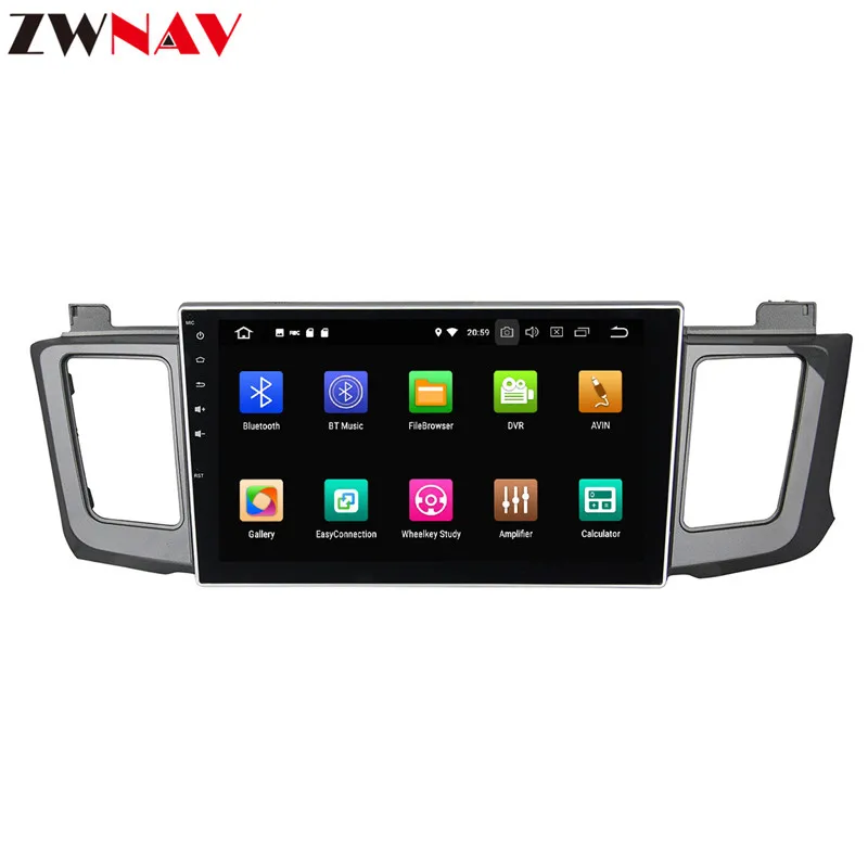 Discount 10.1 inch Android 9 Car GPS Navigation System Car CD DVD Player for Toyota Rav4 2012-2015 Stereo Auto Radio Head Unit 1