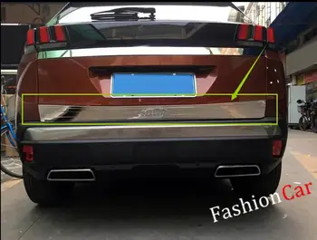 

For Peugeot 3008 GT 2016 2017 1pcs Rear Tail Gate Frame Cover Sticker Trim car styling