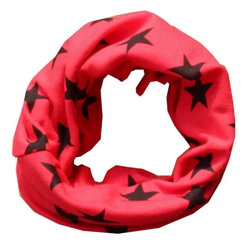 EFINNY 40*20 см, детский шарф, весна-осень, теплый детский хлопковый шарф с круглым вырезом, шарф для младенцев - Цвет: Красный