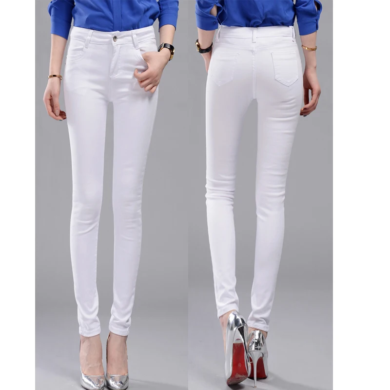 

Free shipping CHOLYL 2019 New Slim Pencil Pants Vintage High Waist Jeans new womens pants full length pants loose cowboy pants