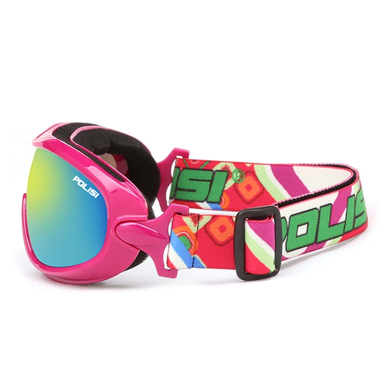 POLISI los niños de invierno de los niños gafas de esquí Snowboard nieve Skate gafas Anti-niebla UV400 de esquí de nieve Esqui gafas de protección