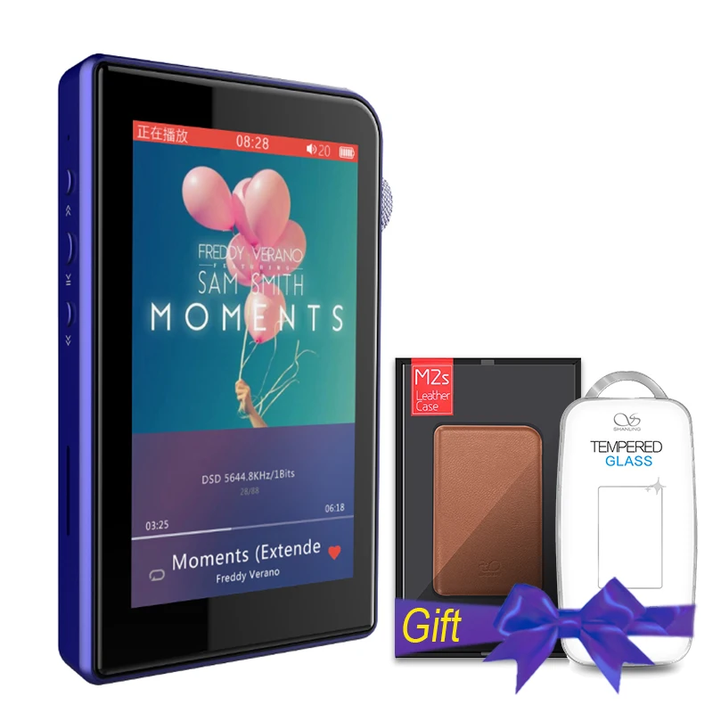 SHANLING M2s AK4490EQ Bluetooth 4 0 retina Портативный без потерь Здравствуйте FI Music MP3 плеер мини DAP