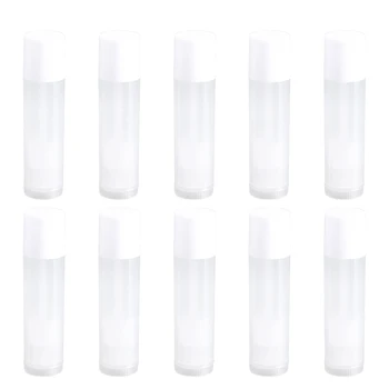 

50 Pcs Lipstick Tubes Empty Smooth Multi-Function Portable PP Lip Balm Tubes Lip Gloss Storage Containers For Girls