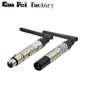 

2.4G Ism Dmx 512 Wireless Male Xlr Transmitter Stage Light Par Party Light Antenna Transmitter Wireless Dmx Receiver