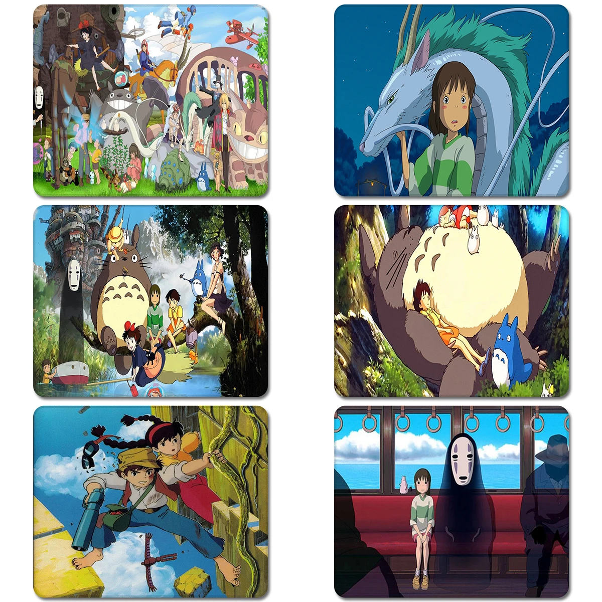 

Hayao Miyazaki Japanese Anime Totoro Spirited Away Nature Rubber Table Mouse Pad Laptop Computer Enclosure Mousepad Mat