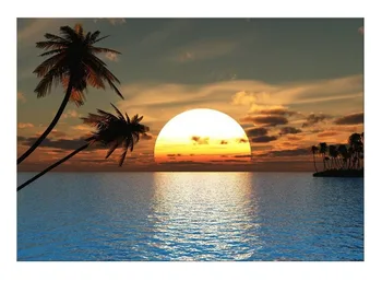 

1 Panel Free Shipping Beach coconut tree Modern Home Wall Decor Canvas Picture Art HD Print Painting On Canvas Artworks Framed