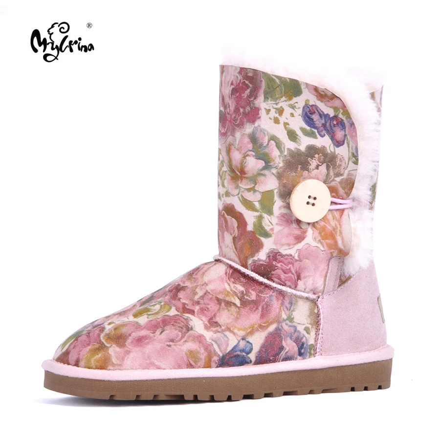 Top Quality 2018 New Genuine Sheepskin Leather Women Snow Boots 100% Natural Fur Winter Boots Warm Wool Boots Winter Shoes Top Quality 2018 New Genuine Sheepskin Leather Women Snow Boots 100% Natural Fur Winter Boots Warm Wool Boots Winter Shoes