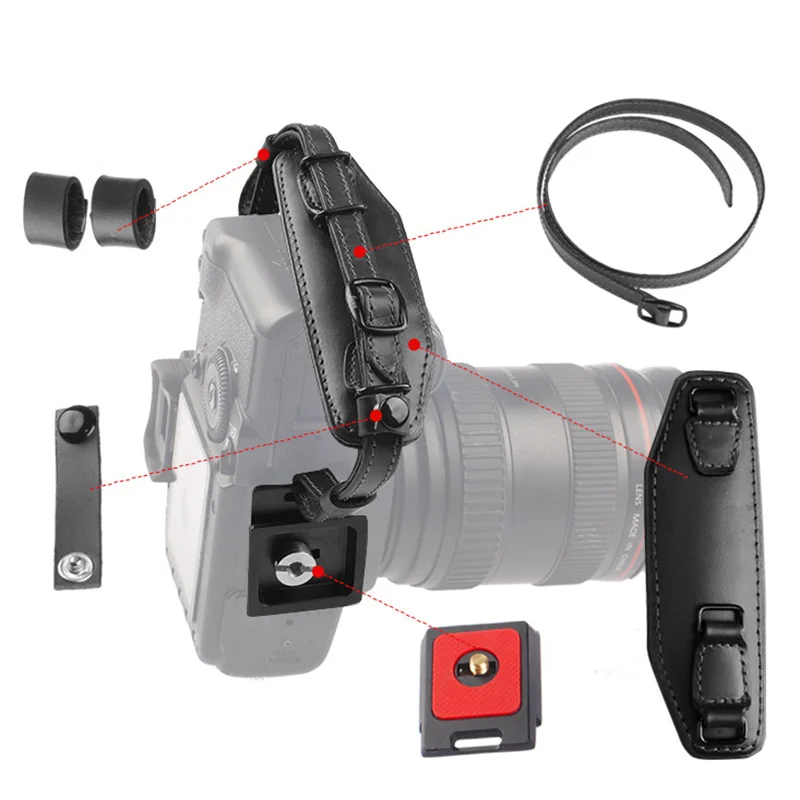 

Camera Wrist Strap Belt with Quick Release Plate Wristband for Canon Nikon Pentax SLR DSLR Cameras HSJ-19