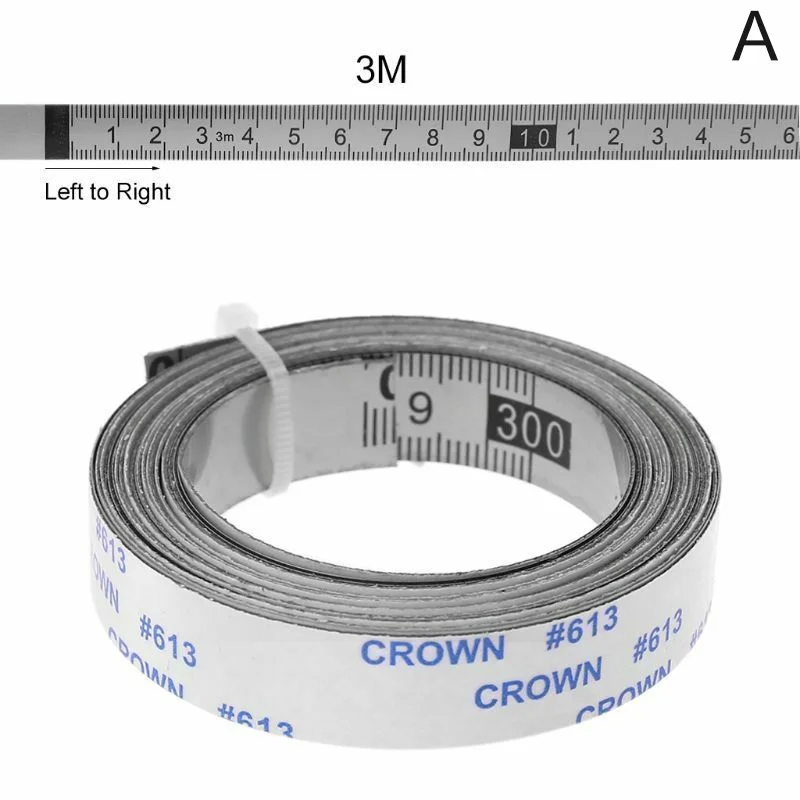 Направляющая для резки ленты из нержавеющей стали измеряет самоклеящаяся Метрическая линейка#1 - Цвет: A 3M