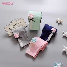 Штаны для девочек хлопковые детские леггинсы детские штаны теплые весенне-осенние Капри с героями мультфильмов для девочек, гетры для девочек, пижамные штаны для детей от 0 до 3 лет