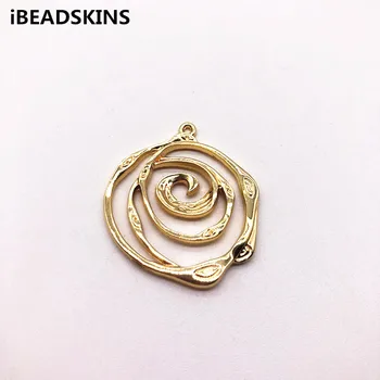 

New arrival! 32X28mm 50pcs/lot Zinc alloy round-shape charm for earring DIY/earrings accessories/Earring parts/jewelry findings