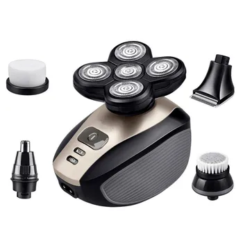 

5 Head Body Washing Electric Shaver Beard Trimmer Mens Professional Hair Shaver Nose Hair Trimmer Blackhead Face Cleansing Brush