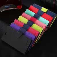 Goospery оригинальный кожаный бумажник флип-чехол чехол для samsung Galaxy S9 S8 плюс S7 S6 край A3 A5 A7 J3 J5 J7 2016 2017 J4 J6 2018 - изображение