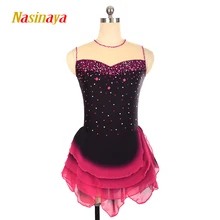 Nasinaya Figure Skating Dress Customized Competition Ice Skating Skirt for Girl Women Kids Patinaje Gymnastics Performance 173