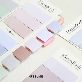 

24 pcs/Lot Gradient color sticky note Decorative memo pad Index sticker sticker Notepad Stationery Office School supplies DM101