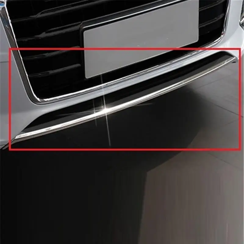 

Front Bumper Grille automobile decorative car styling accessories protecter sticker strip bright sequins 16 17 FOR Audi Q3