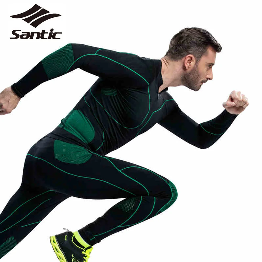 Buy Santic Mens Sport Thermal Underwear Windproof