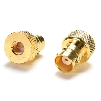 

New High Quality Adapter SMA Male Plug To BNC Female Jack RF Connector Straight Gold