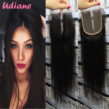 Cheap Virgin 4×4 Straight Closure Free Middle 3 Part Lace Closure Bleached Knots Brazilian Human Hair Lace Closure 8SA02C