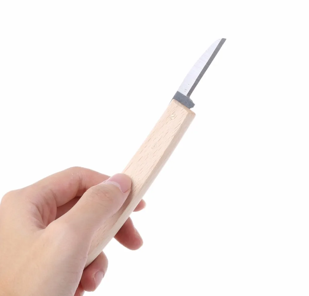 18 см нож из бука и дерева рабочая ручка типа банана резьба по дереву DIY