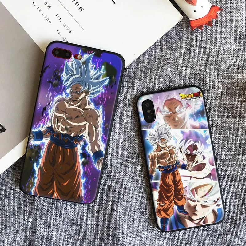 

Dragon Ball Super Goku mastered ultra instinct Omen Soft Silicone Phone Case For Apple iPhone 5 5s Se 6 6s 7 8 Plus X XR XS MAX
