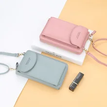 Новинка, Женский кошелек на каждый день, брендовый кошелек для мобильного телефона, большие держатели для карт, кошелек, сумочка, клатч, сумка на ремне через плечо