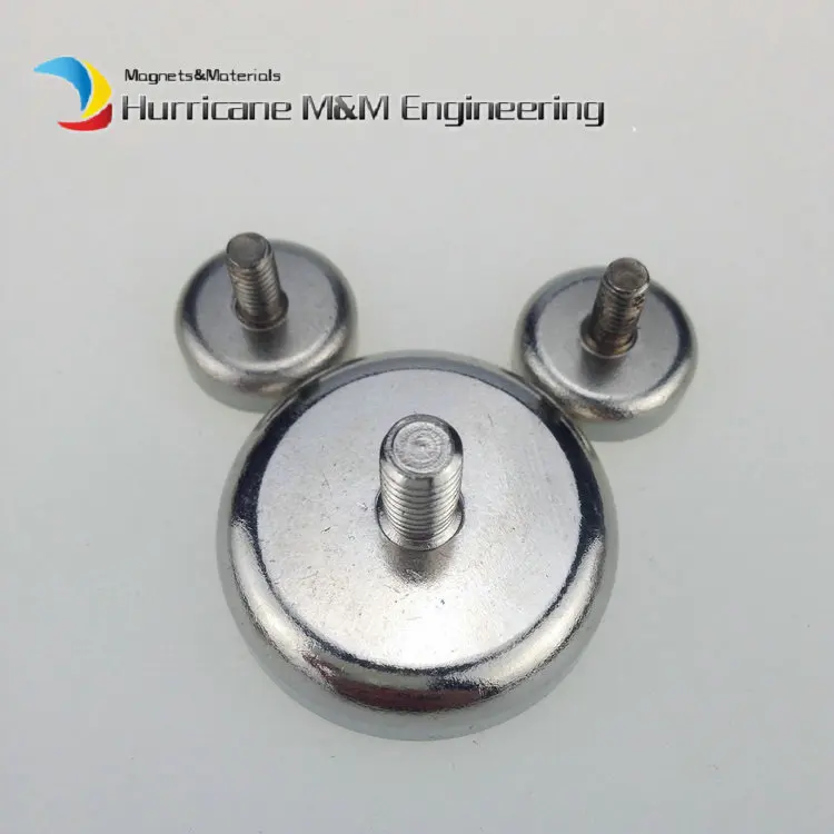 10 шт. неодимовый магнит с наружной резьбой диаметр 48 мм 60 кг|magnet circle|magnet polemagnetically