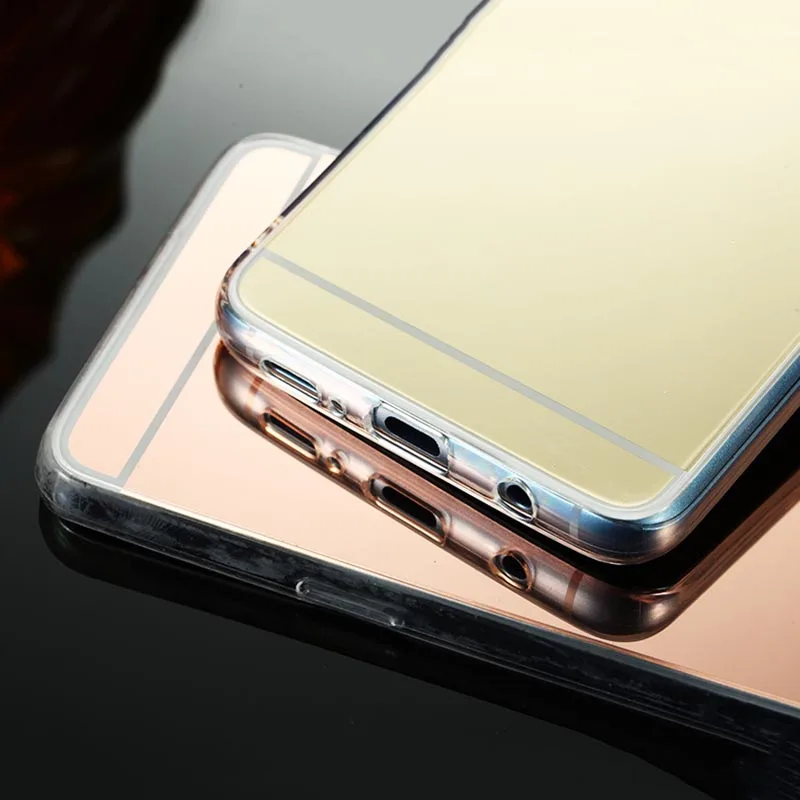 Мягкий силиконовый зеркальный чехол для Samsung Galaxy J120 J2 J3 J5 J7 2015 J510 J710 2016 Note 3 4 5 8 9 G530