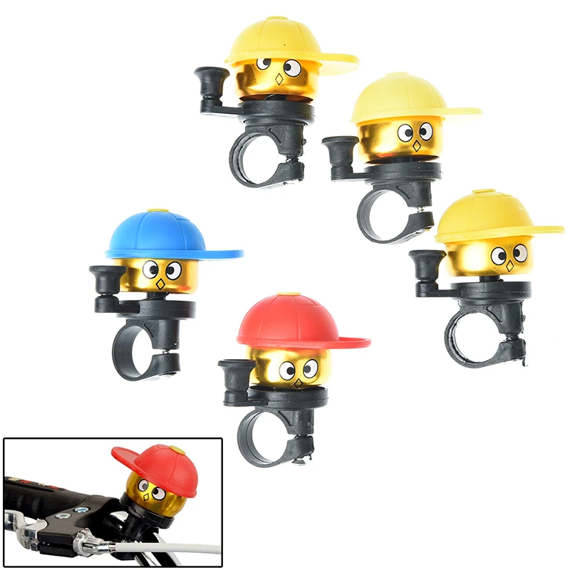 

1PC Kids Bicycle Bell Cute Caps Bike Cycling Bell Kawaii Mini Small Boy Ordinary Ring Bells Bicycle Cup Horn Accessories