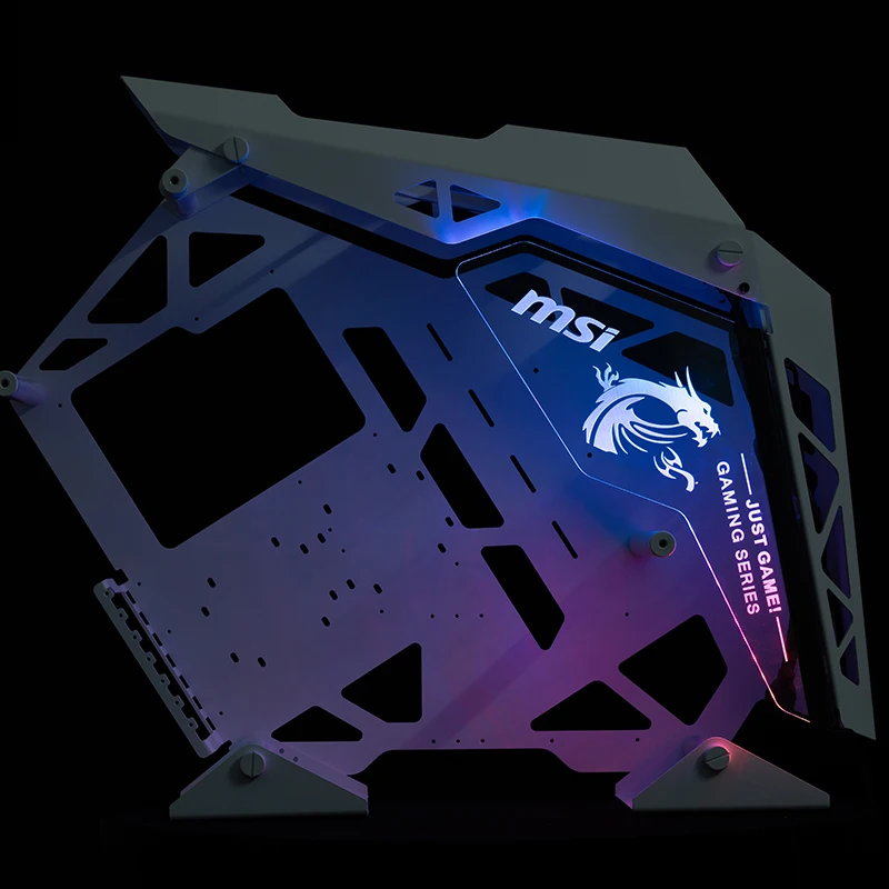 Popular  Cougar Conqueror Chassis Modefied Clear Chassis Sideboard baffle Rainbow color transparent sideboar