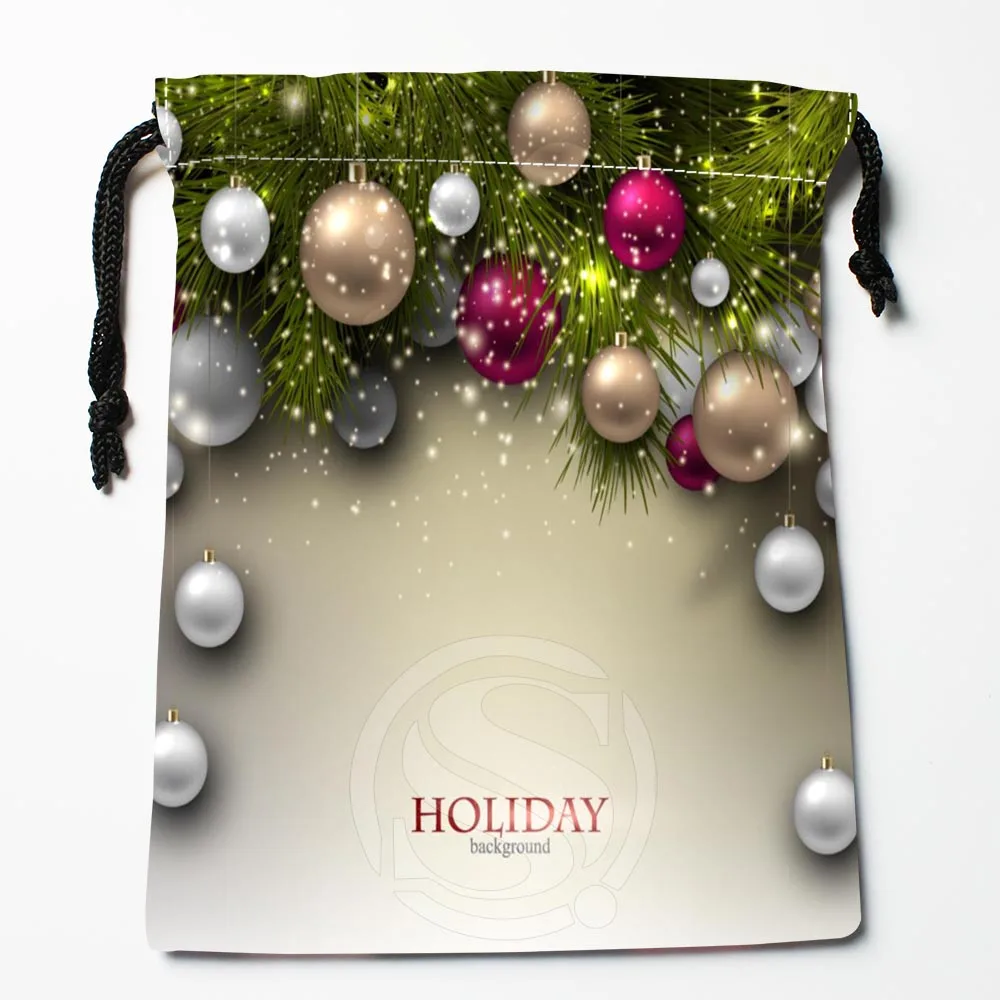 

TF&155 New Christmas tree #!34 Custom Printed receive bag Bag Compression Type drawstring bags size 18X22cm #812#155TD