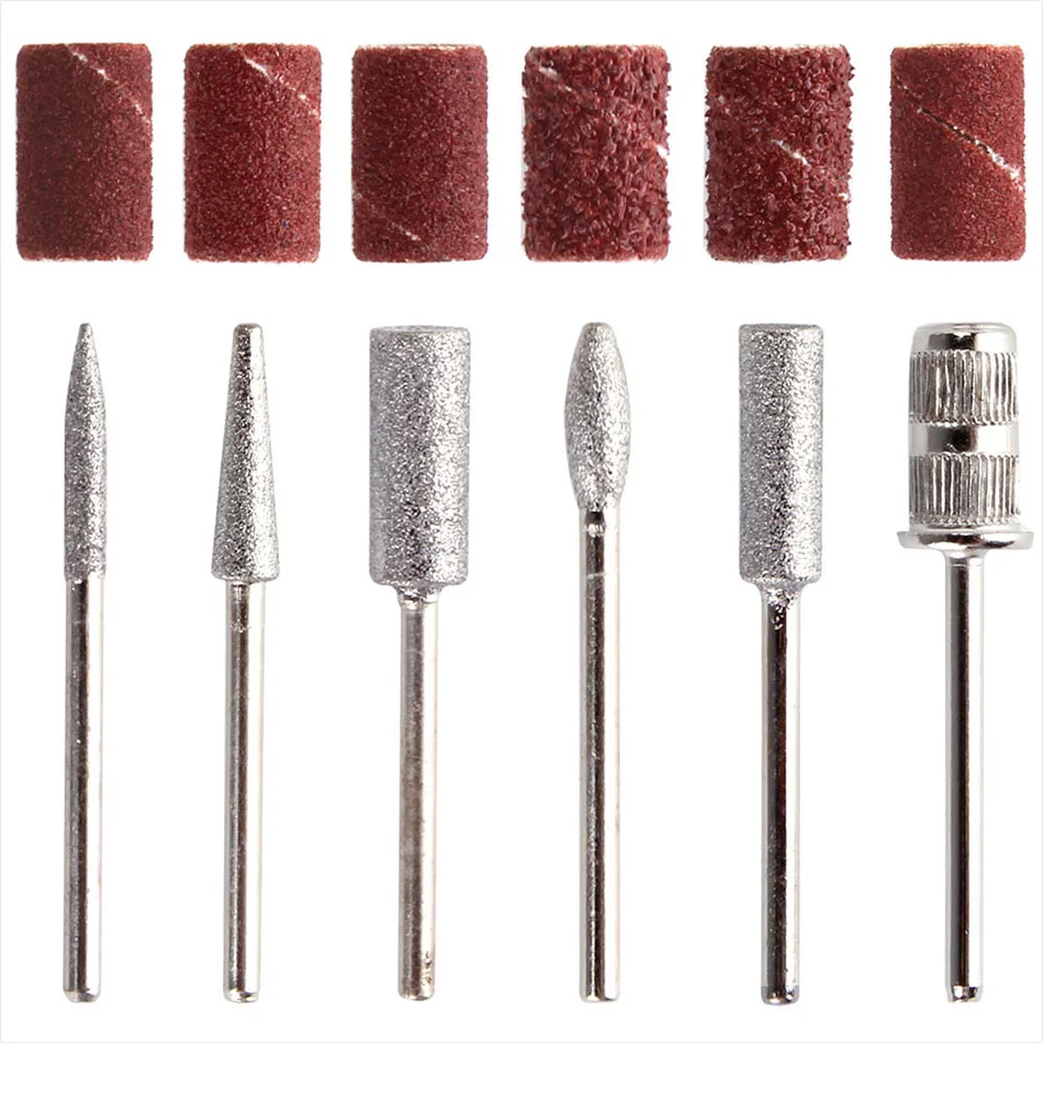 30000RPM Manicure Apparatus Set Pedicure Cutters Milling Machine Electric Nail Drill Bits Ceramic Cutter Sanding Bands Nail Tool