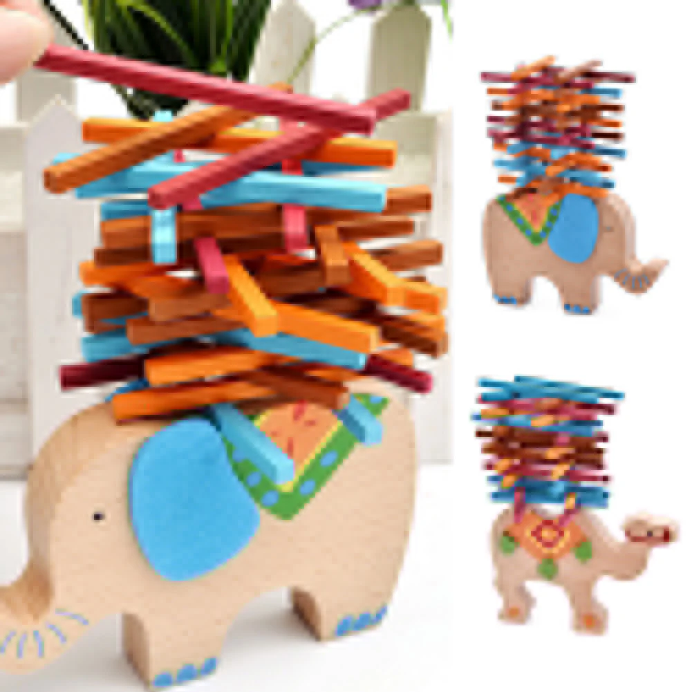 Деревянный слон/верблюжий балансирующие блоки игрушки креативные DIY развивающие Буковые деревянные балансирующие игровые блоки игрушки