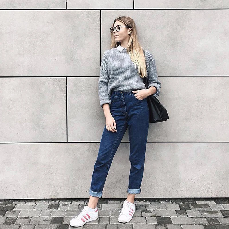 Camkemsey Casual Denim Harem Pants Women Classic High Waist Jeans 2018 Ankle-Length Vintage Mom Jeans Woman Trousers Camkemsey Casual Denim Harem Pants Women Classic High Waist Jeans 2018 Ankle-Length Vintage Mom Jeans Woman Trousers