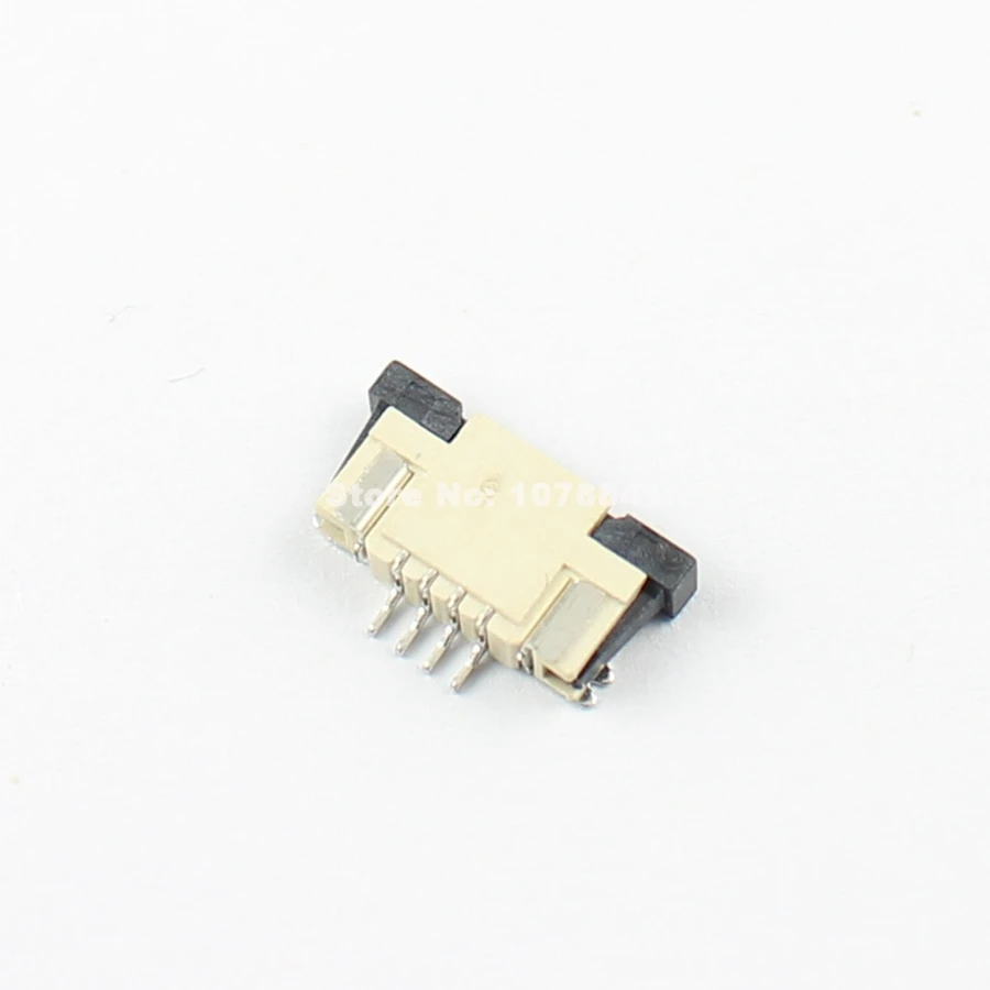 

10 Pcs Per Lot FPC FFC 1mm Pitch 4 Pin Drawer Type Ribbon Flat Connector Top Contact