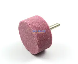 5 шт. 50x25 мм установлен точка розовый Алюминий оксид абразивных точильного камня, колесо 6 мм хвостовиком