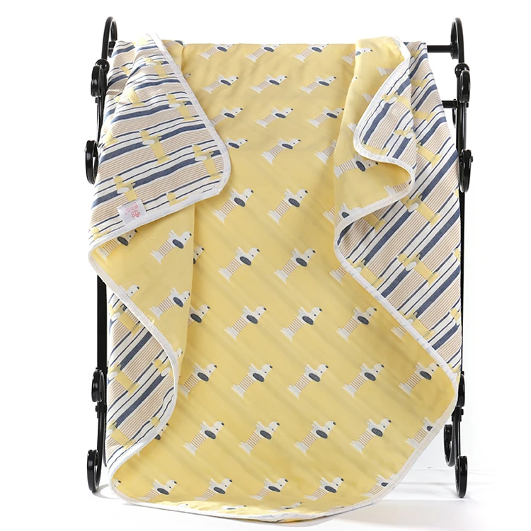 Детское одеяло 115 см Муслин Хлопок 6 слоев толщиной новорожденных пеленание осень ребенка пеленать постельные принадлежности дышащие получения Одеяло