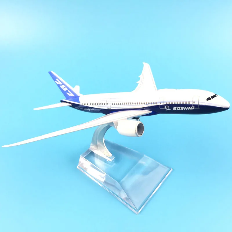 Модель самолета литая под давлением металлическая модель самолета 16 см 1:400 Boeing 787 модель аэроплана игрушка в подарок