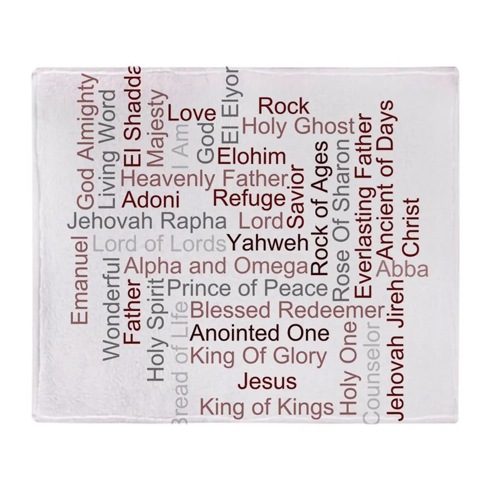 Personalized Names Of God Soft Fleece Throw Blanket Cover Throw Over