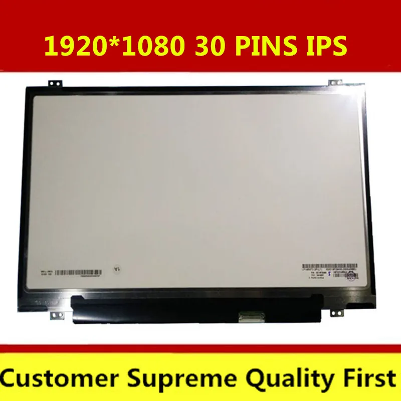 

Gread A+14.0 inch lcd matrix LP140WF3 SPL1 SPD1 LP140WF6 SPB3 spB4 laptop lcd screen display 1920*1080 30pin free shipping new