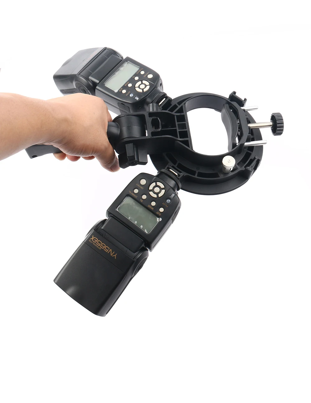 Handheld Grip S-Type Bracket Holder with Bowens Mount for Speedlite Flash Snoot Softbox Beauty Dish Photography Accessories (3)