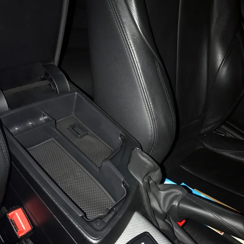 

1pcs Accessories Interior Central Storage Armrest Container Pocket Organizer Holder Box For BMW 2 series Coupe F22 2014-2017