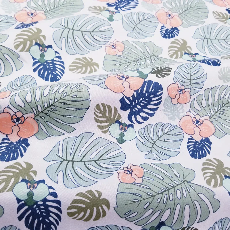 

Green Leaf 100% Cotton Twill Fabric Cotton Patchwork Cloth ,DIY Sewing Quilting Fat Quarters Material For Baby&Child